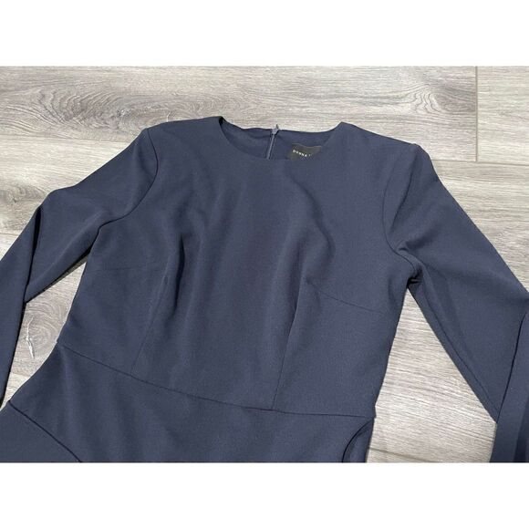 Donna Morgan Womens 4 Long Sleeve Sheath Dress with Flap Pockets - Picture 6 of 7